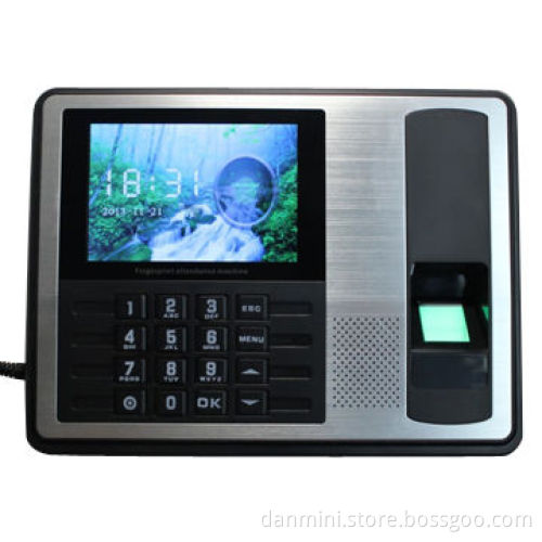 Fingerprint time attendance system, free software with 4.3-inch TFT